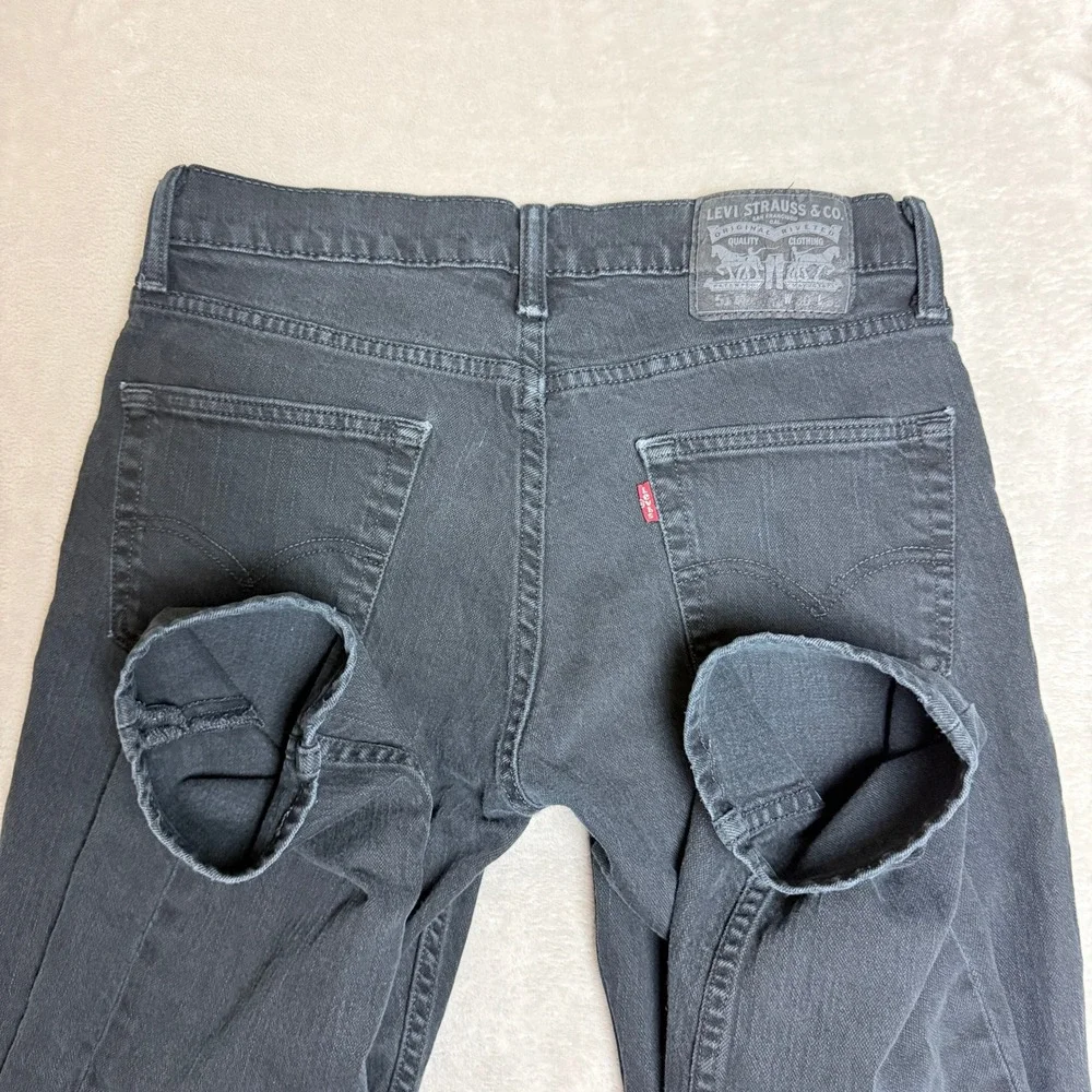 Levis 511 Jeans Mens 30x32 (Fit 31x30) Black Slim Stretch Streetwear Preppy EUC